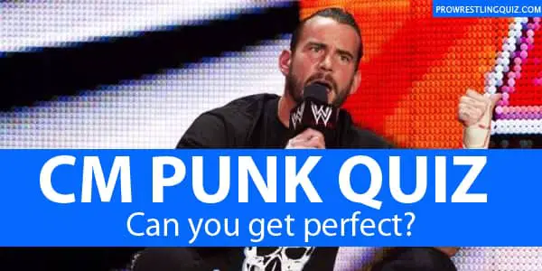 CM Punk Quiz